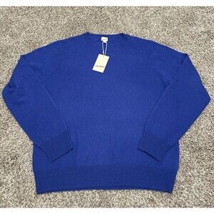 State Cashmere Sweater Navy Blue Men’s Size Medium 100% Cashmere New with Tags